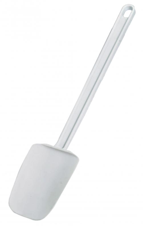 16-inch White Rubber Spoonula with Plastic Handle